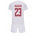 Cheap Denmark Pierre-Emile Hojbjerg #23 Away Football Kit Children World Cup 2022 Short Sleeve (+ pants)